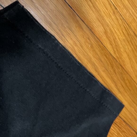 Vintage 90s United We Stand T-Shirt Large Black USA Flag Eagle SingleStitch Flaw - Picture 4 of 8